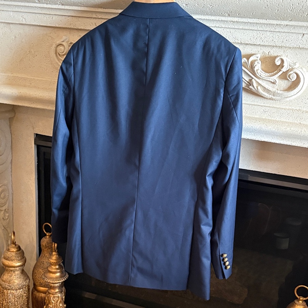 NWT GIOBERTI Men's Navy Blue Blazer men’s 38R - Picture 9 of 11